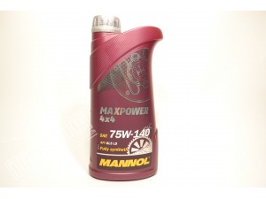 Масло трансмиссионное MANNOL 4x4 MAXPOWER 75W140 gl-5 (1л) для мостов с блокировками / MANNOL 1236