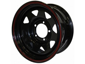 Диск колесный 7х15 ET 0 (5*139,7, d110) ЧЕРНЫЙ (треугольные отверстия) (OFF WHEELS) / 1570-53910BH-0A17