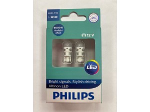 Лампа LED W5W Philips Ultinon  2 шт. /  11961ULWX2