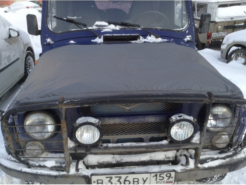 Утеплитель капота УАЗ 469 (винилкожа, поролон, ватин) / 469-78