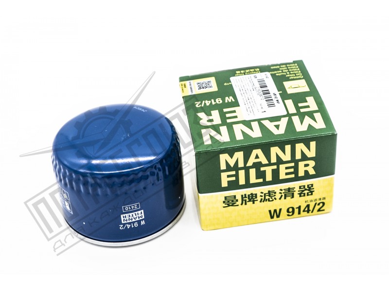 Фильтр масляный УАЗ ПАТРИОТ ЗМЗ 409, 514 низкий (65мм) (MANN) / W914/2