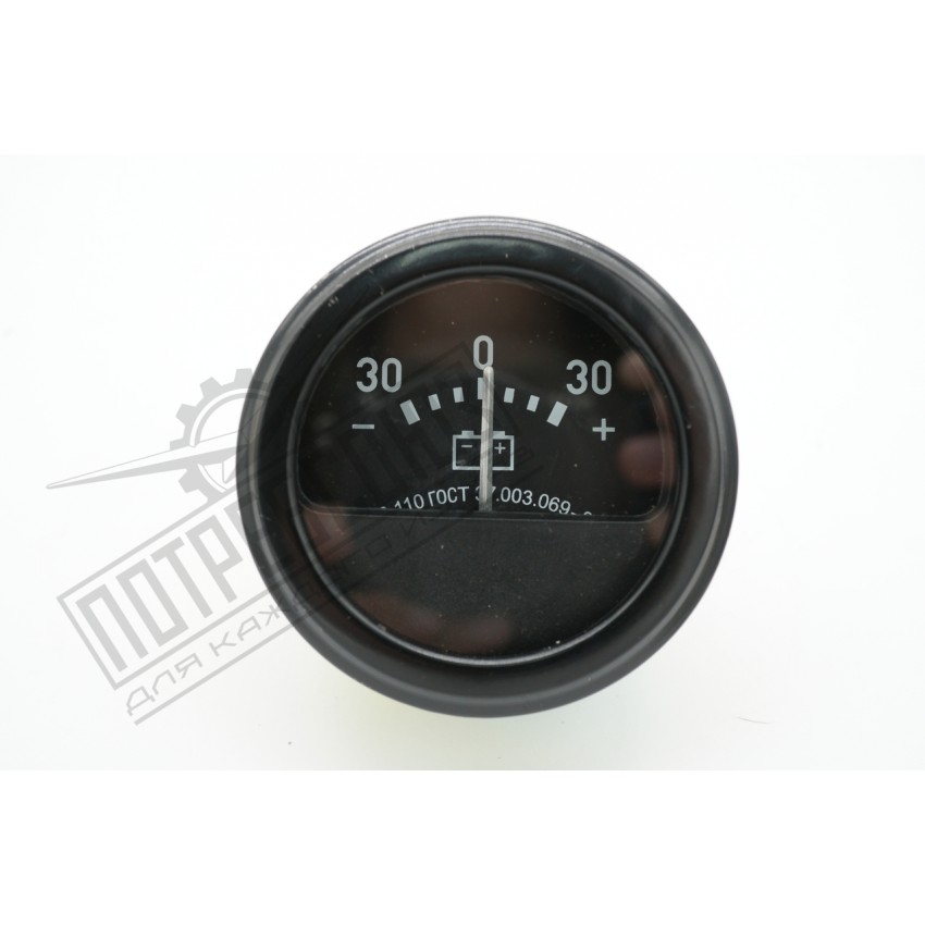 Указатель тока (амперметр) УАЗ, ГАЗ-52 /-53 /-66, МАЗ, КамАЗ СТАРОГО ОБР. (Автоприбор) / АП110-3811010