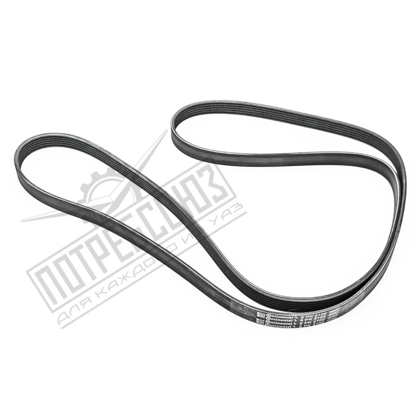 Ремень 6PK2100 привода агрегатов УАЗ ПАТРИОТ (с кондиционером) (Contitech) / 6PK2100