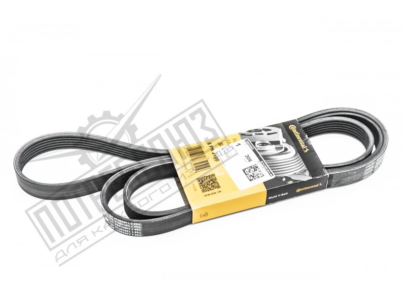 Ремень 6PK2100 привода агрегатов УАЗ ПАТРИОТ (с кондиционером) (Contitech) / 6PK2100