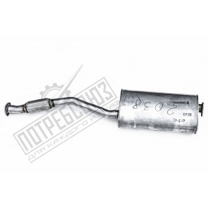 Глушитель УАЗ ПИКАП 2363, КАРГО 2360 НЕРЖАВЙКА с гофрой (БАКСАН) / 2360-1201010-11