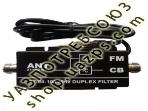 Дуплексный фильтр 27/64-108 МГц OPTIMCOM (переходник CB FM) / 2059
