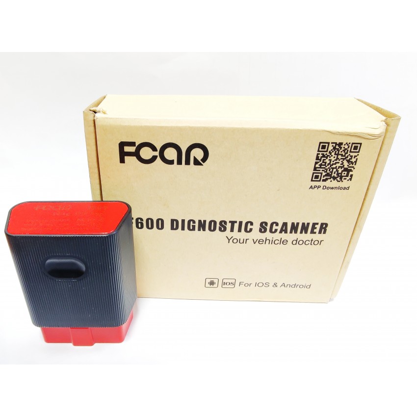 Диагностический BT RED POWER F600 адаптер сканер ошибок ЭБУ OBD ELM 327 (IOS, ANDR) / OBD ELM 327 BT RED