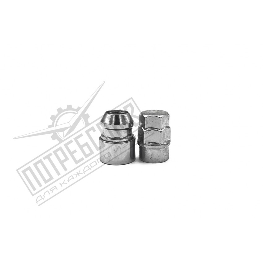 Секретки УАЗ для литого диска 14х1,5 (4 шт, 2 ключа) (Wheel Locking Nuts) / УАЗ (к-кт 4 шт. + 2 ключа)