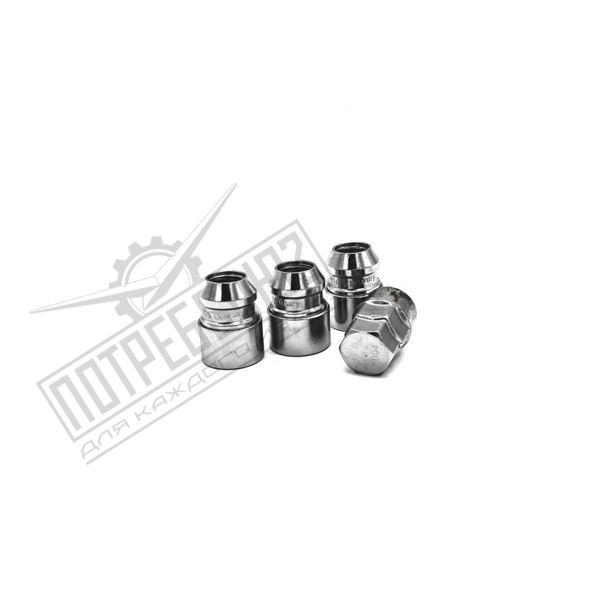 Секретки УАЗ для литого диска 14х1,5 (4 шт, 2 ключа) (Wheel Locking Nuts) / УАЗ (к-кт 4 шт. + 2 ключа)