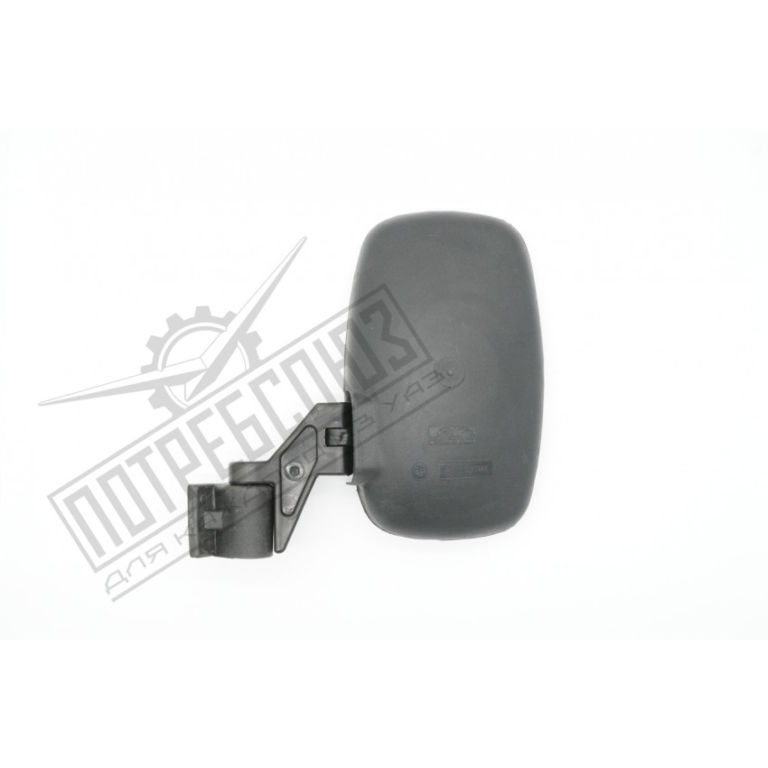 Зеркало наружное УАЗ 452 (ГАЗЕЛЬ) с кронштейном ЛЕВОЕ (КОРОТКОЕ) / 3741-8201301