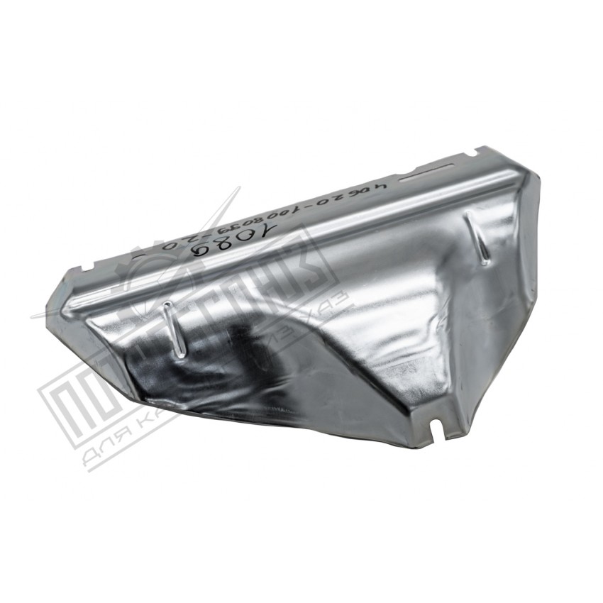 Экран выпускного коллектора ЗМЗ 40904 УАЗ, 40524, 40522, 406 (с 11.2008) ГАЗ Евро 3 (ЗМЗ) / 4062.1008099-20