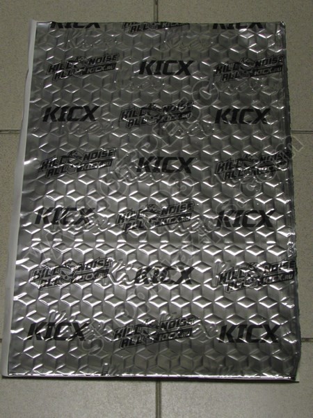 Материал многослойный, самоклеящийся, вибропоглощающий KICX 540*370мм / SUPER 2,7 KICX