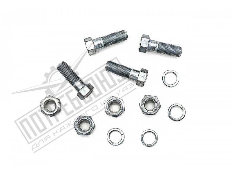 Болт карданный УАЗ, ГАЗ М10х1, с гровером (4 шт) (АДС) / 31512-2401029 (№102)