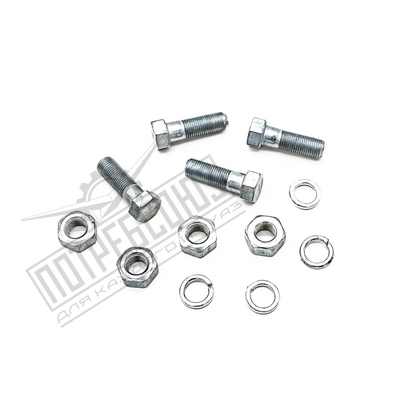 Болт карданный УАЗ, ГАЗ М10х1, с гровером (4 шт) (АДС) / 31512-2401029 (№102)