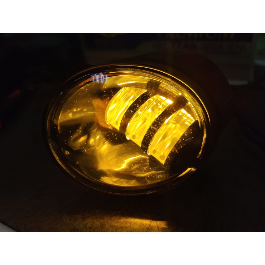 Фара противотуманная УАЗ ПАТРИОТ РЕСТАЙЛИНГ 2014 LED 3000/6000K (БЕЛЫЙ/ЯНТАРНЫЙ) к-кт 2 шт / ПТФ LED 3000/6000K (БЕЛЫЙ/ЯНТАРНЫЙ)