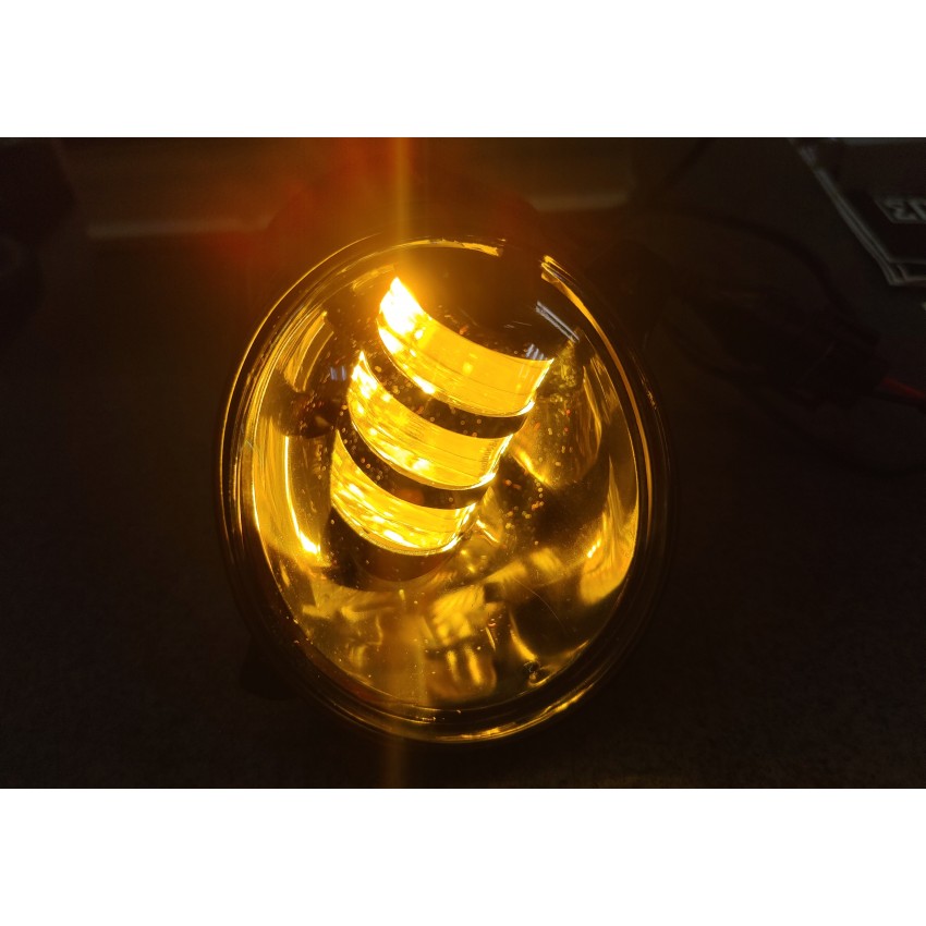 Фара противотуманная УАЗ ПАТРИОТ РЕСТАЙЛИНГ 2014 LED 3000/6000K (БЕЛЫЙ/ЯНТАРНЫЙ) к-кт 2 шт / ПТФ LED 3000/6000K (БЕЛЫЙ/ЯНТАРНЫЙ)