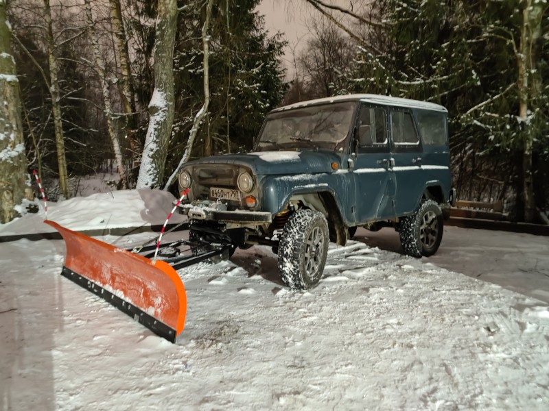 Быстросъемный снегоуборочный отвал для УАЗ - Уникар