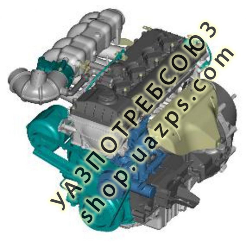 Двигатель ЗМЗ-409051 УАЗ ПРОФИ, «СТАНДАРТ» (без сцепления, без датчика фазы, термоклапана) ЗМЗ ПРО /  409051.1000400