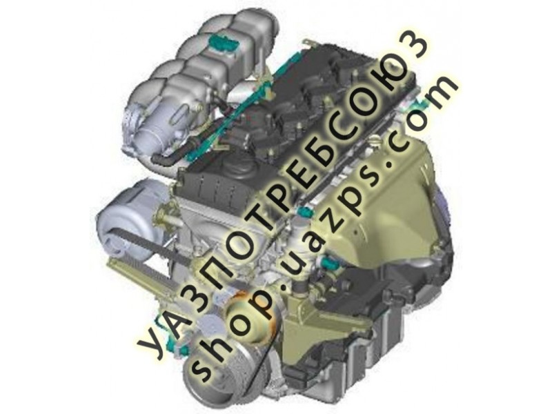 Двигатель в сб. 40905 АИ-92 УАЗ ХАНТЕР инжектор (Евро-4) (ЗМЗ) / 40905.1000400-50