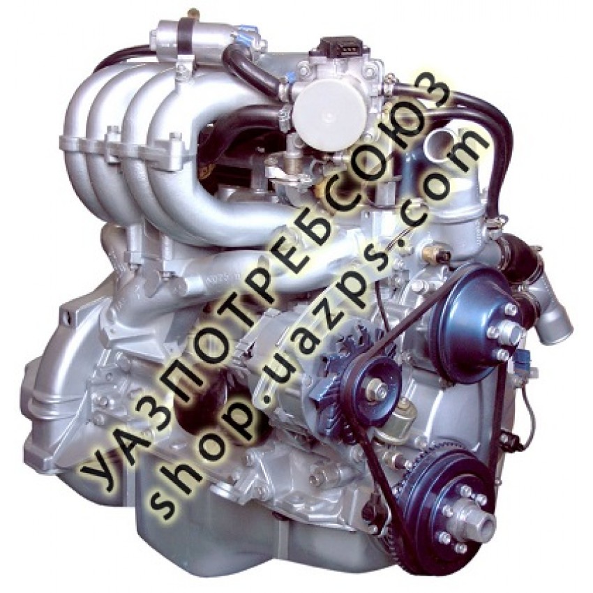 Двигатель в сб. 4213 АИ-92 УАЗ-452 (99 л.с.) инжектор, Евро-2, кран ВС-15 (УМЗ) / 4213.1000402-20