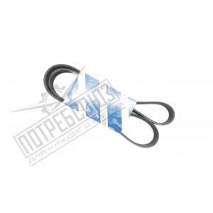 Ремень 6PK1275 привода агрегатов УАЗ ЗМЗ 40904 БЕЗ кондиционера (BOSCH) / 1 987 948 481