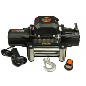 Лебедка 4REVO TRX 12.0, 5443кг, 12v, пульт ДУ, стальной трос / 4REVO TRX 12.0