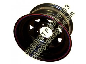 Диск колесный OFF-ROAD-WHEELS (УАЗ) 8*R15 ET-40 (5*139,7, d110) ЧЁРНЫЙ / ORW / А17 / ТРЕУГ.8 ЕТ-40 ЧЕРНЫЙ