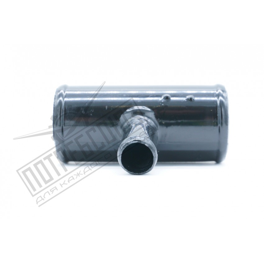 Удлинитель патрубков радиатора УАЗ с отводом для шланга отопителя (труба соединительная) / 451-1303018